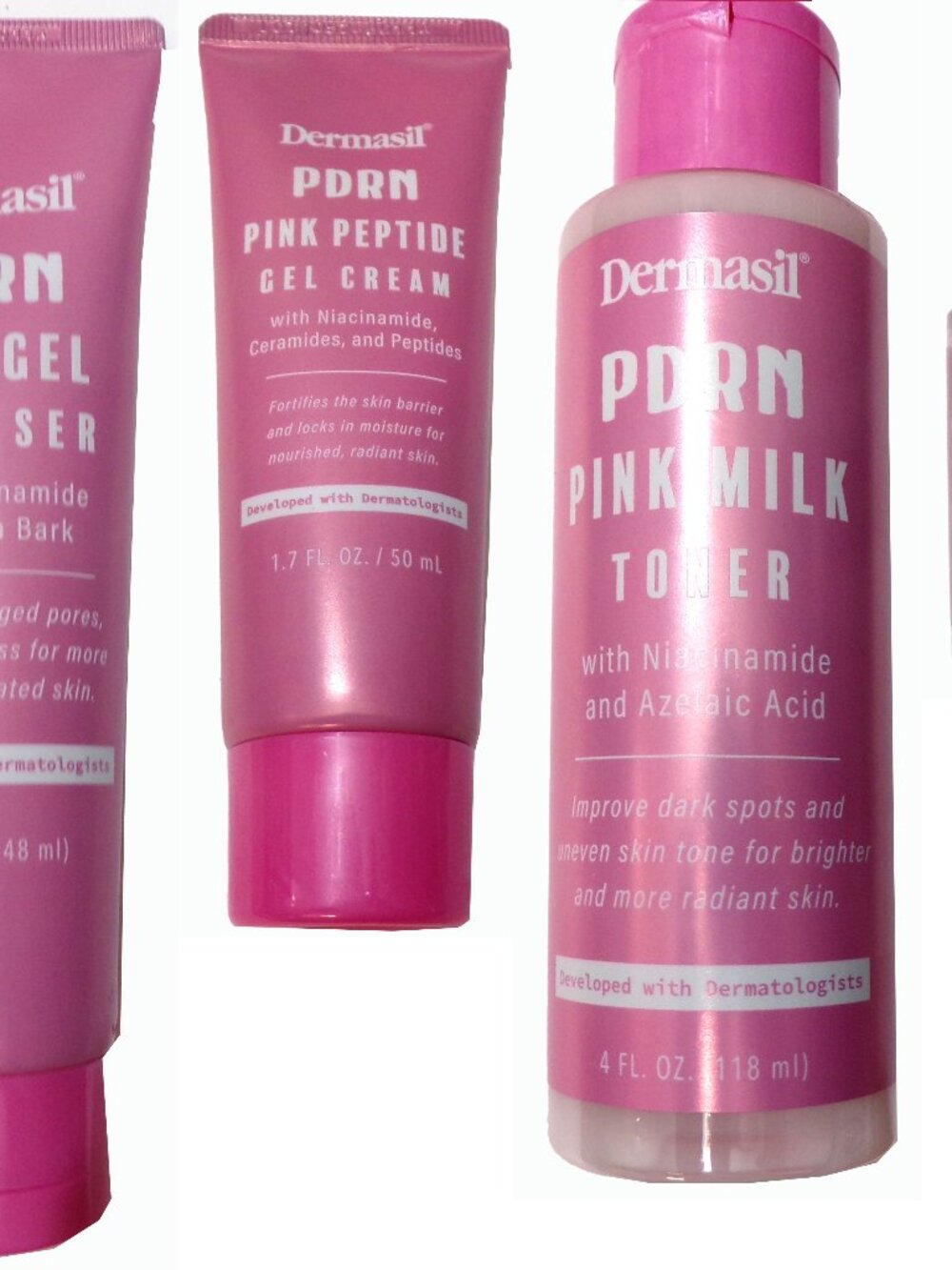 Dermasil PDRN 4-Piece Complete: Cream, Toner, Cleanser, Serum